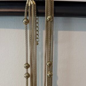 Elegant Gold Beaded Necklace
